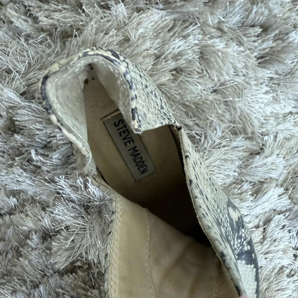 steve madden rockstar snakeskin booties Snakeskin Patterned Ankle Boots